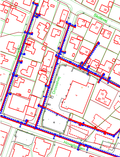 Parcel skitse af Drosselvej 